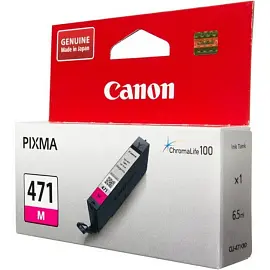 Картридж струйный Canon CLI-471 М 0402C001 пурпурный оригинальный