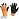 Перчатки рабочие от порезов и проколов Scaffa Заря NM007-OR/BLK акриловые с латексным покрытием оранжевые/черные(13 класс, размер 11, XXL)