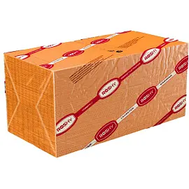 Салфетки бумажные Profi Pack 24x24 см оранжевые 2-слойные 250 штук в упаковке