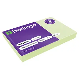 Самоклеящийся блок Berlingo "Standard", 76*51мм, 100л., зеленый