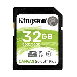 Карта памяти 32 Гб SDHC Kingston Canvas Select Plus