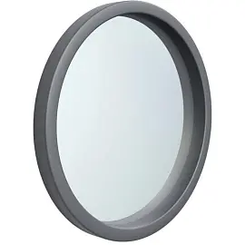 Зеркало настенное в раме Глассвальд-7 (графит, 505х505 мм, круглое)