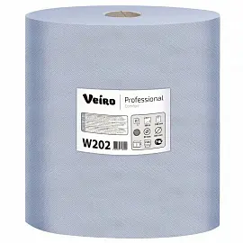 Бумага протирочная VEIRO (Система W1), КОМПЛЕКТ 2 шт., 1000 листов в рулоне, 33х35 см, 2-слойная, Comfort, W202