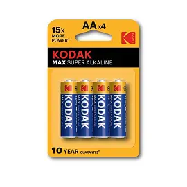Батарейка AA пальчиковая Kodak Max 4 штуки в упаковке
