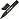 Маркер перманентный Kores черный (толщина линии 3-5 мм) скошенный наконечник