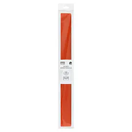 Бумага крепированная ТРИ СОВЫ, 50*250см, 32г/м2, темно-оранжевая, в рулоне, пакет с европодвесом