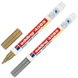 Набор маркеров меловых Edding 4085 (толщина линии 2 мм, круглый наконечник, 2 цвета)