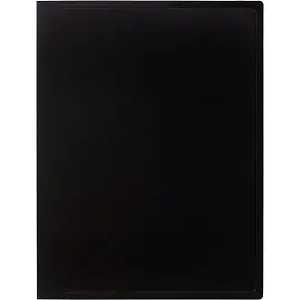 Папка файловая на 60 файлов Attache A4 35 мм черная (толщина обложки 0.6 мм)
