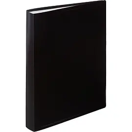 Папка файловая на 80 файлов Attache A4 35 мм черная (толщина обложки 0.6 мм)