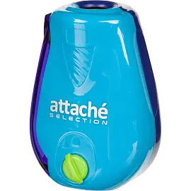 Точилка для карандашей Attache Selection Twister пластиковая с контейнером синяя