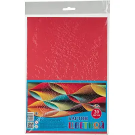 Картон цветной Апплика (200x280 мм, 20 листов, 1 цвет, немелованный, С2672-05)