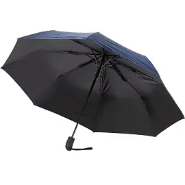 Зонт складной полуавтомат 8 спиц синий