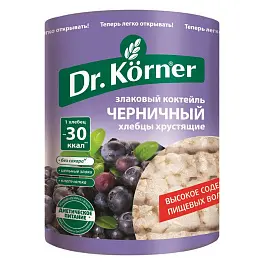 Хлебцы Dr.Korner Злаковый коктейль черничный пшеничные 100 г