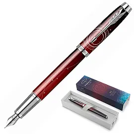 Ручка перьевая Parker Portal цвет чернил черный цвет корпуса красный (артикул производителя 2152996)