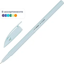 Ручка шариковая неавтоматическая в ассортименте Attache синяя (толщина линии 0.35 мм)