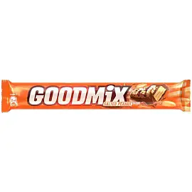 Шоколадный батончик Goodmix Salted Peanut, с арахисом и c хрустящей вафлей, 46г