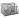 Подставка-органайзер металлическая BRAUBERG "Germanium", 7 секций, 125х220х140 мм, серебро, 237417
