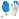 Перчатки рабочие защитные СВС Nitrix II трикотажные со вспененным покрытием из нитрильного латекса белые/голубые (13 класс, размер 9, L) 42-302