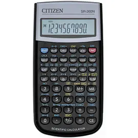 Калькулятор научный Citizen SR-260N 10+2-разрядный 165 функций 154x80x14 мм (подходит для ЕГЭ)