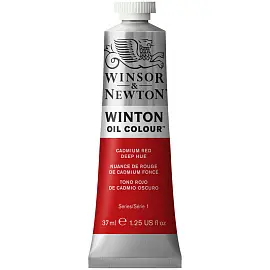 Краска масляная художественная Winsor&Newton "Winton", 37мл, туба, насыщенно-красный кадмий