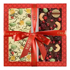 Подарочный набор шоколада Chokodelika Праздник днем и ночью 200 г