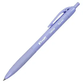 Ручка шариковая автоматическая Комус Orion синяя (сиреневый корпус, толщина линии 0.3 мм)