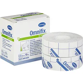 Пластырь фиксирующий Omnifix 2.5x1000 см нетканая основа (2 штуки в упаковке)