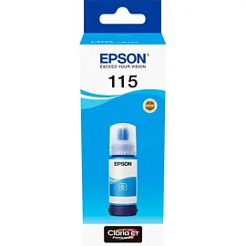 Чернила EPSON 115 (C13T07D24A) для СНПЧ L8160/L8180, голубые, объем 70 мл, ОРИГИНАЛЬНЫЕ