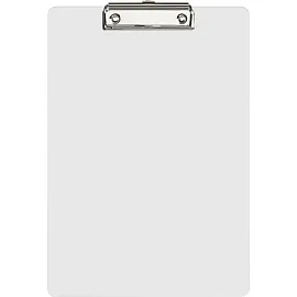 Папка-планшет с зажимом Комус А4 акриловая прозрачная