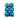 Украшение новогоднее подвесное Шары голубые с пайт, 6 шт наб 5x5x5см 91066