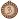 Медаль призовая 3 место железная бронзовая (диаметр 4.5 см)