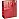Пакет подарочный голографический красный (21х18х8 см)