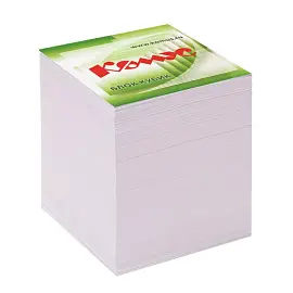 Блок для записей Комус 90x90x90 мм белый проклеенный (плотность 100 г/кв.м)