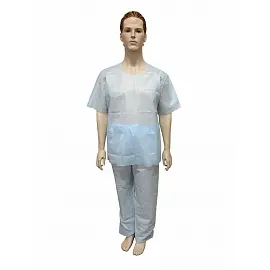 Костюм одноразовый хирургический Гекса нестерильный размер 56-58 (рубашка, брюки)