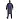 Халат рабочий мужской у03-ХЛ синий смесовый (размер 64-66, рост 182-188) Фото 0