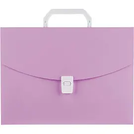 Папка-портфель пластиковая Attahce Акварель А4 розовый (332x250 мм, 1 отделение)