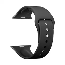 Ремешок Lyambda Altair для Apple Watch 42/44/45 мм черный силиконовый (DS-APS08-44-BK)