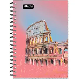 Бизнес-тетрадь Attache Selection Travel Italy А6 80 листов разноцветный в клетку на спирали (101х145 мм)