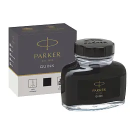 Чернила Parker Quink черные 57 мл в стеклянном флаконе (артикул производителя 1950375)