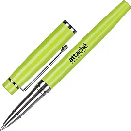 Ручка гелевая неавтоматическая Attache Selection Lime синяя (толщина линии 0.35 мм)