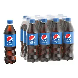 Напиток Pepsi бе/а газ. на ароматах непастеризованный ПЭТ, 0,5л 12 шт/уп