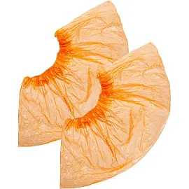 Бахилы одноразовые полиэтиленовые текстурированные 2.8 г оранжевые (50 пар в упаковке)