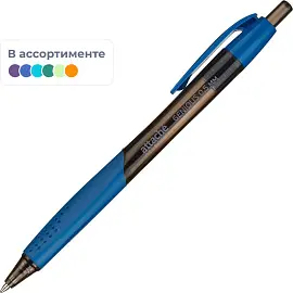 Ручка шариковая автоматическая в ассортименте Attache Selection Genious синяя (толщина линии 0.5 мм)