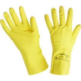 Перчатки КЩС латексные Ansell AlphaTec Эконохэндс 87-190 желтые (размер 8,5-9, L)