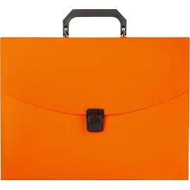 Папка-портфель пластиковая Attache Neon А4 оранжевая (335x230 мм, 1 отделение)