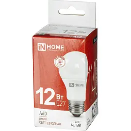 Лампа светодиодная In Home LED-A60-VC груша 12Вт 4000K 1140Лм 220В 4690612020242