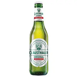 Пиво Clausthaler стекло 0,33л, 24 шт/уп