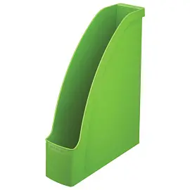 Лоток вертикальный для бумаг LEITZ "Plus", ширина 78 мм, зеленый, 24760050