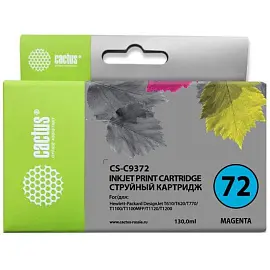Картридж струйный Cactus №72 CS-C9372 для HP пурпурный совместимый