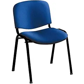 Стул офисный Easy Chair Изо синий (ткань, металл черный)